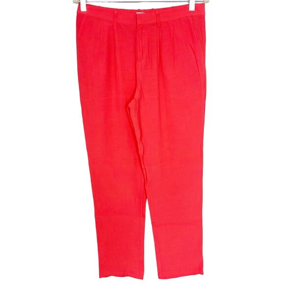Madewell Broadway & Broome Coral Pink Trouser Pants Women's Size 4 NWOT - Picture 1 of 6